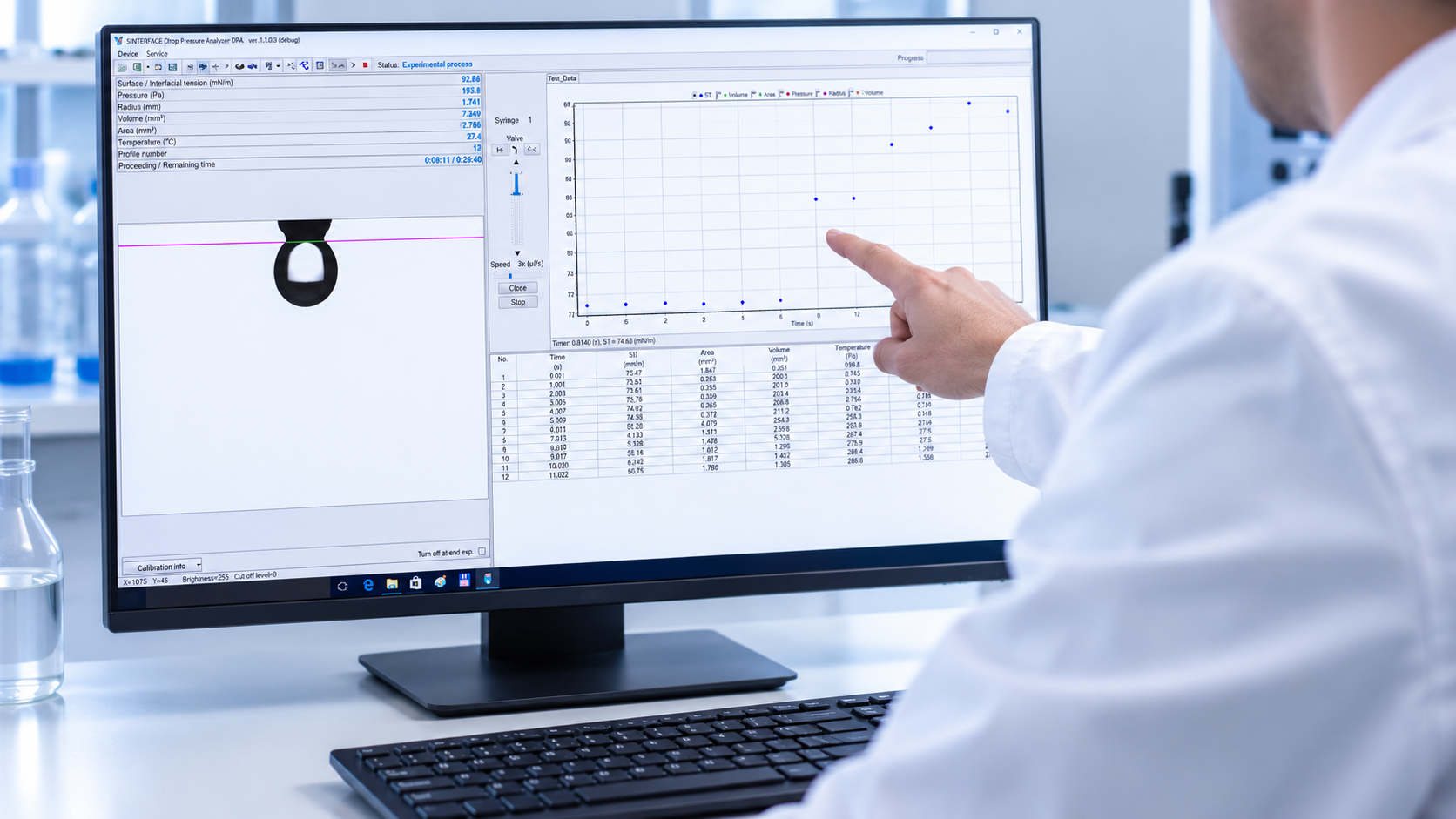 Measurement principle of the DPA-1M Drop Pressure Analyser Module
